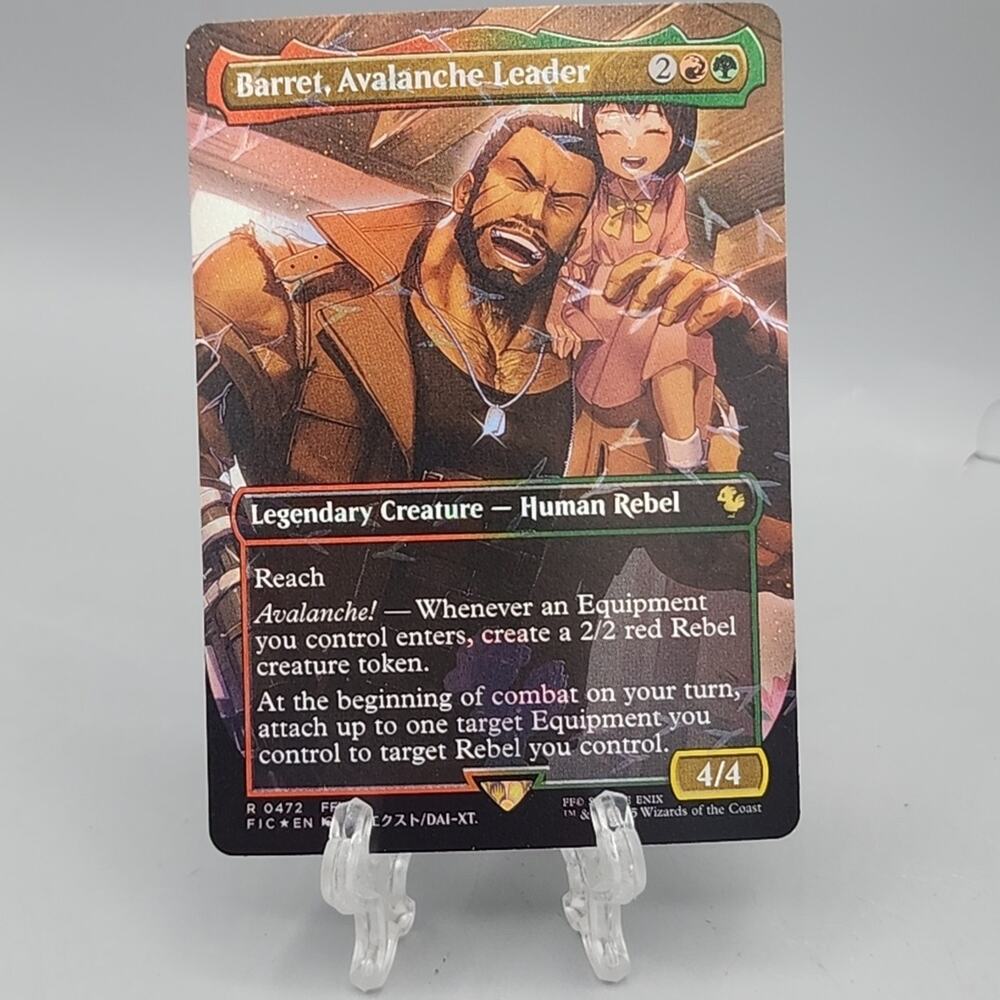 MTG Barret, Avalanche Leader (Borderless) Chocobo Track Foil Commander 472